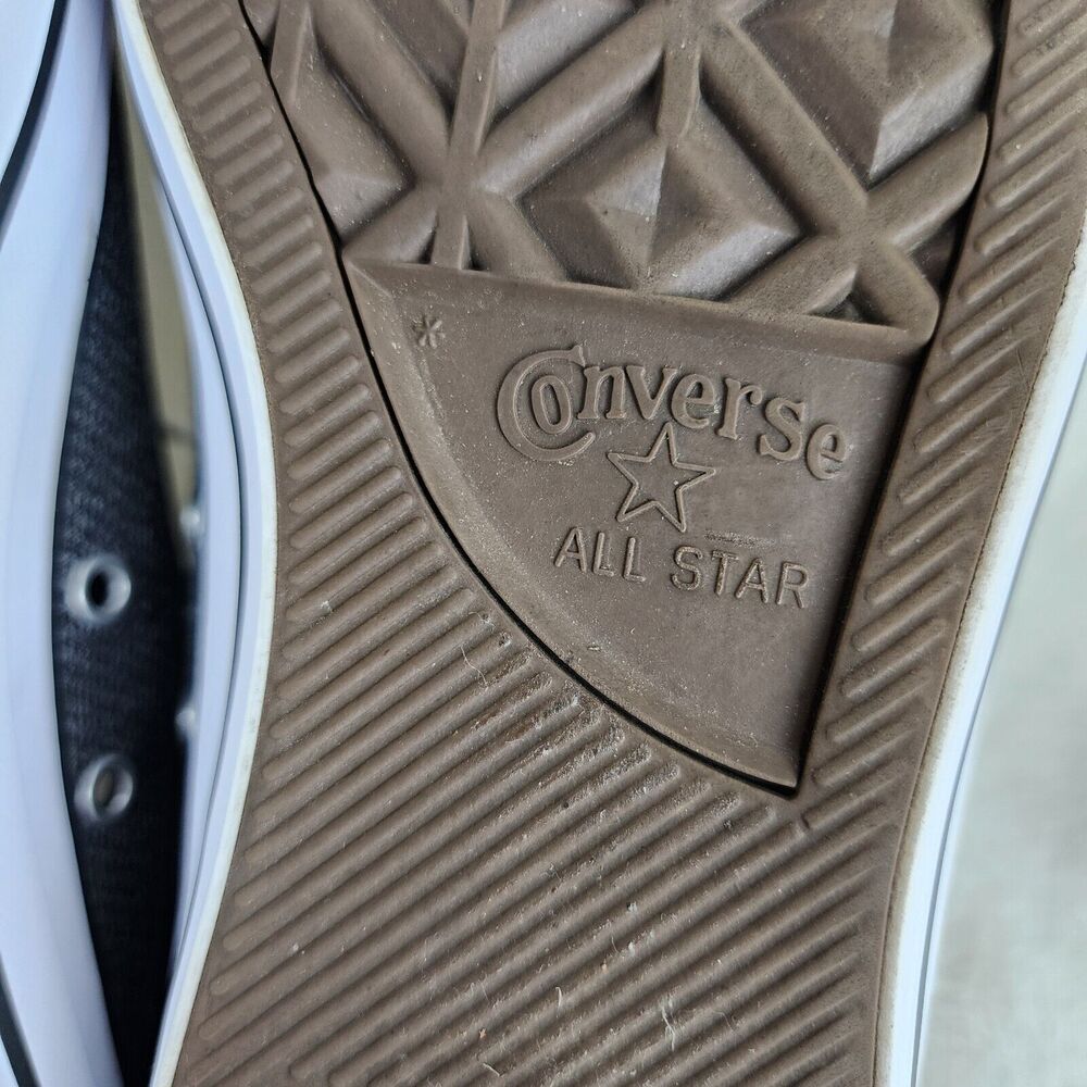 Converse All Star Mid Top Grey Canvas Lace Up Skate Shoes Size Mens 8 Women 10 - Picture 10 of 15
